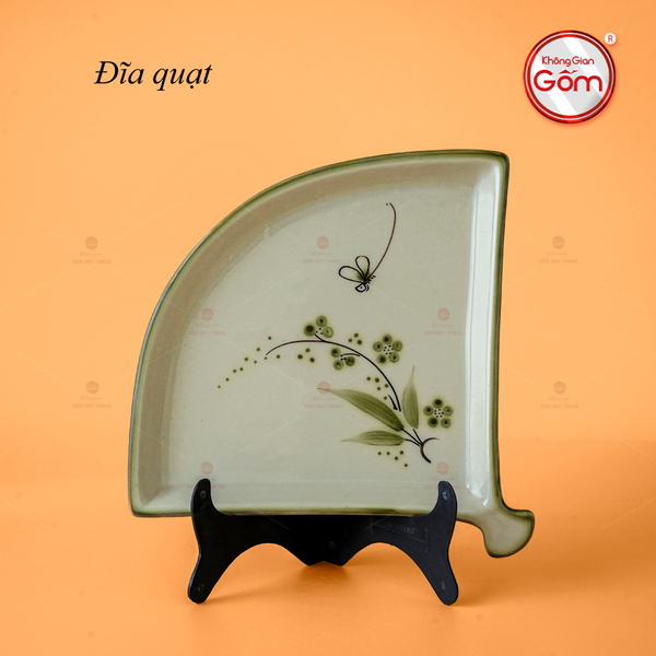 Đĩa Quạt Hoa Đào Chuồn