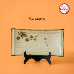 Đĩa Thuyền Hoa Đào Chuồn