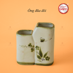 Ống Đũa Đôi Hoa Đào Chuồn