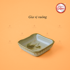 Chén Gia Vị Vuông Hoa Đào Chuồn