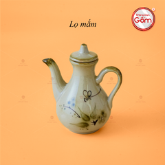 Lọ Đựng Mắm Hoa Đào Chuồn