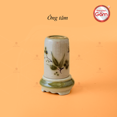 Hũ Đựng Tăm Hoa Đào Chuồn