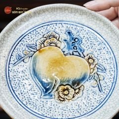 Đĩa Kê Ấm Trà Men Rạn