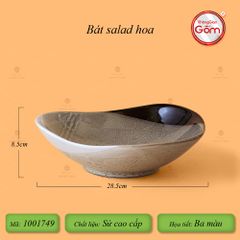 Bộ Bát Đĩa Bát Tràng Men Hỏa Biến Ba Màu