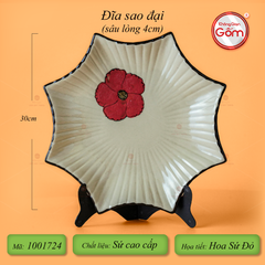 Đĩa Sao Hoa Sứ Đỏ