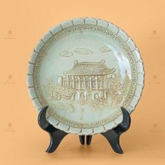 Đĩa Cảnh Trưng Bày Khắc Nổi