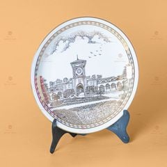 Đĩa Cảnh Trưng Bày Vẽ Vàng