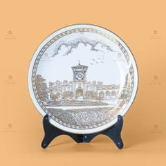Đĩa Cảnh Trưng Bày Vẽ Vàng