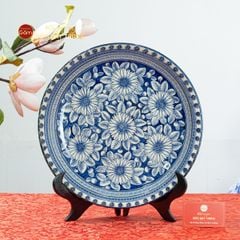 Đĩa Trưng Bày Họa Tiết Hoa Cúc