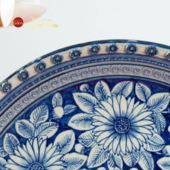 Đĩa Trưng Bày Họa Tiết Hoa Cúc