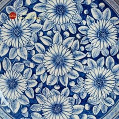 Đĩa Trưng Bày Họa Tiết Hoa Cúc