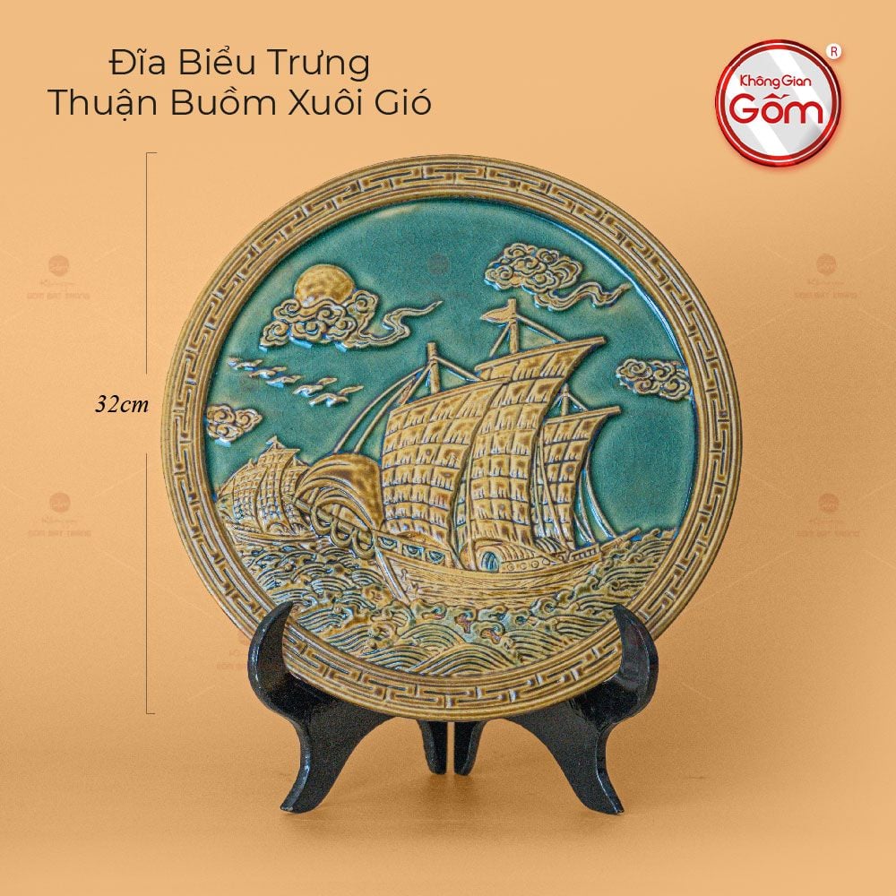 Đĩa Biểu Trưng Thuận Buồm Xuôi Gió