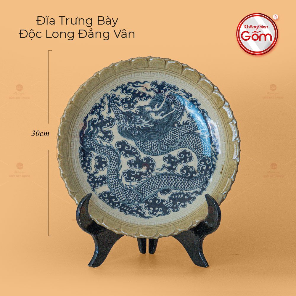 Đĩa Trưng Bày Độc Long Đẳng Vân