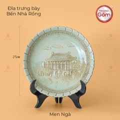 Đĩa Cảnh Trưng Bày Khắc Nổi