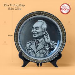 Đĩa Cảnh Trưng Bày Hình Đại Tướng Võ Nguyên Giáp