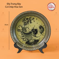 Đĩa Trưng Bày Cá Chép Hoa Sen