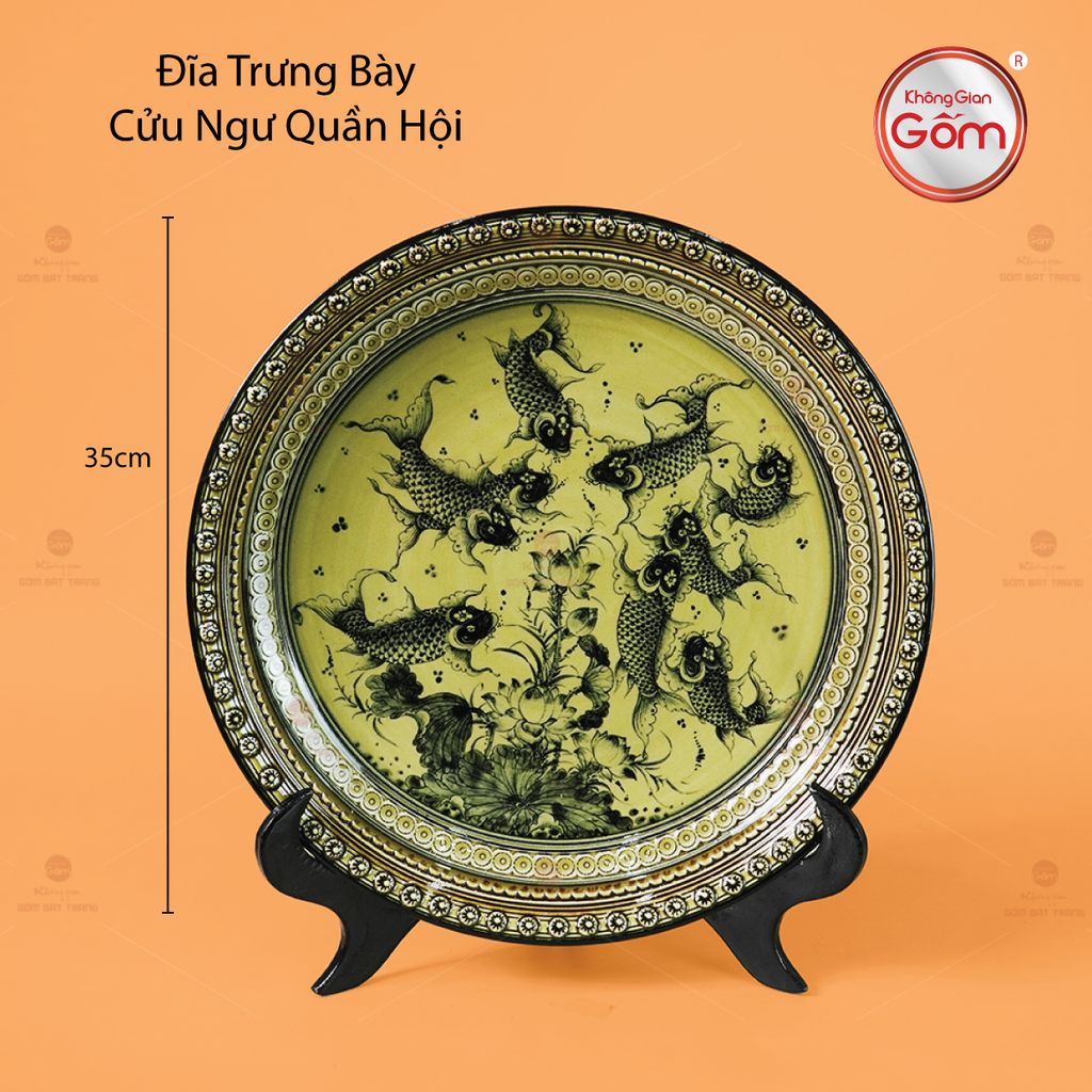 Đĩa Trưng Bày Cửu Ngư Quần Hội