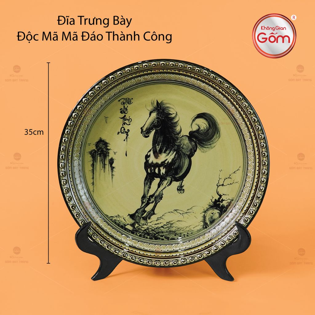 Đĩa Trưng Bày Độc Mã Mã Đáo Thành Công