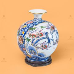 Quả Hút Lộc Nhị Cảnh Én Đào Thuận Buồm Vẽ Vàng