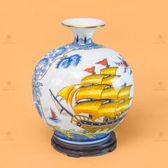 Quả Hút Lộc Nhị Cảnh Mã Đáo Thuận Buồm Vẽ Vàng