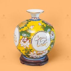 Quả Hút Lộc Hoa Phú Quý Tấn Tài Tấn Lộc Vẽ Vàng