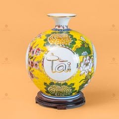 Quả Hút Lộc Hoa Phú Quý Tấn Tài Tấn Lộc Vẽ Vàng