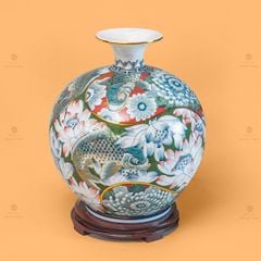 Quả Hút Lộc Liên Ngư Cát Tường Vẽ Vàng