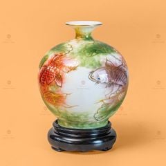 Quả Hút Lộc Lục Bảo Niên Niên Hữu Dư Vẽ Vàng