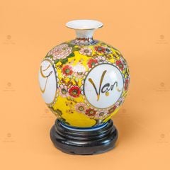 Quả Hút Lộc Hoa Phú Quý Vạn Sự Như Ý Vẽ Vàng