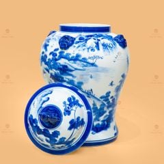 Chóe Ngâm Rượu Men Xanh Trắng 35L
