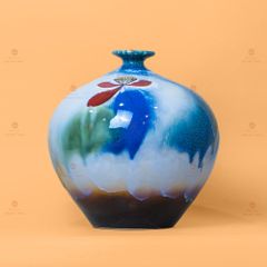 Quả Hút Lộc Men Chảy Họa Tiết Búp Sen