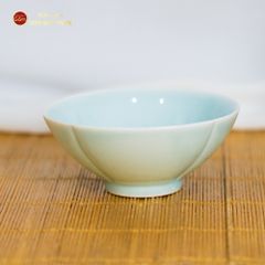 Bộ Bát Đĩa Men Xanh Ngọc Vân Sen