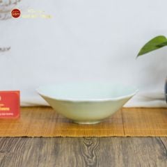 Bộ Bát Đĩa Men Xanh Ngọc Vân Sen