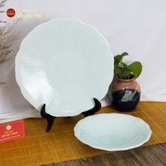 Đĩa Men Xanh Ngọc Vân Sen