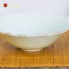 Tô Men Xanh Ngọc Vân Sen Kẻ Vàng