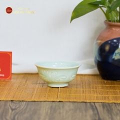 Bát Mắm Men Xanh Ngọc Vân Hoa Cúc