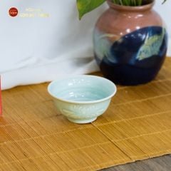 Bát Mắm Men Xanh Ngọc Vân Hoa Cúc