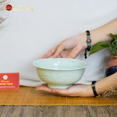 Tô Men Xanh Ngọc Vân Hoa Cúc