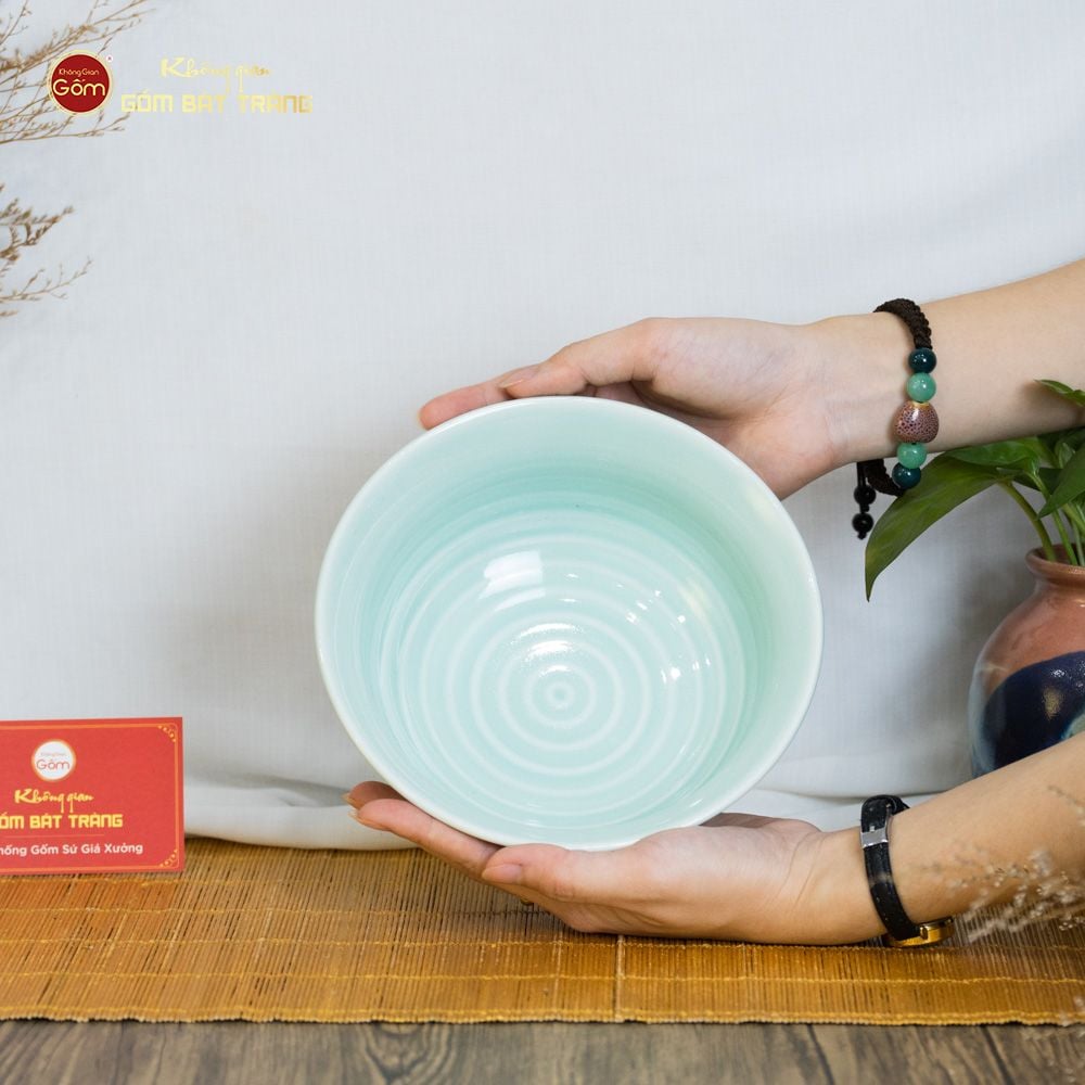 Tô Men Xanh Ngọc Vân Hoa Cúc