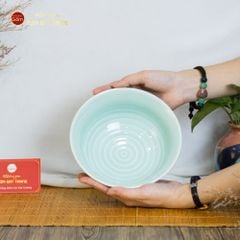 Tô Men Xanh Ngọc Vân Hoa Cúc