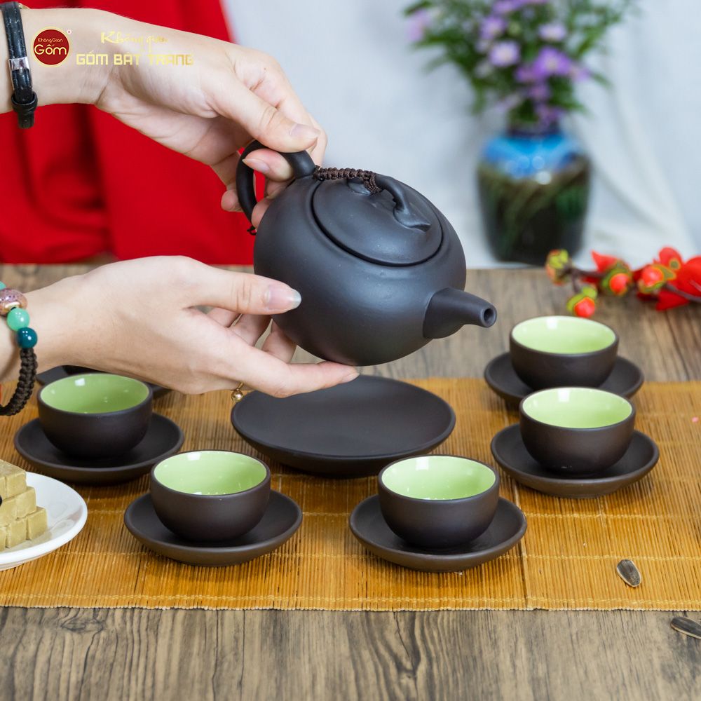 Bộ Ấm Trà Tử Sa Dáng Quả Hồng