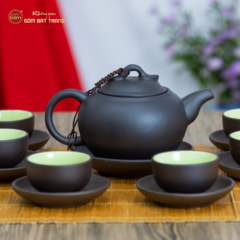 Bộ Ấm Trà Tử Sa Dáng Quả Hồng