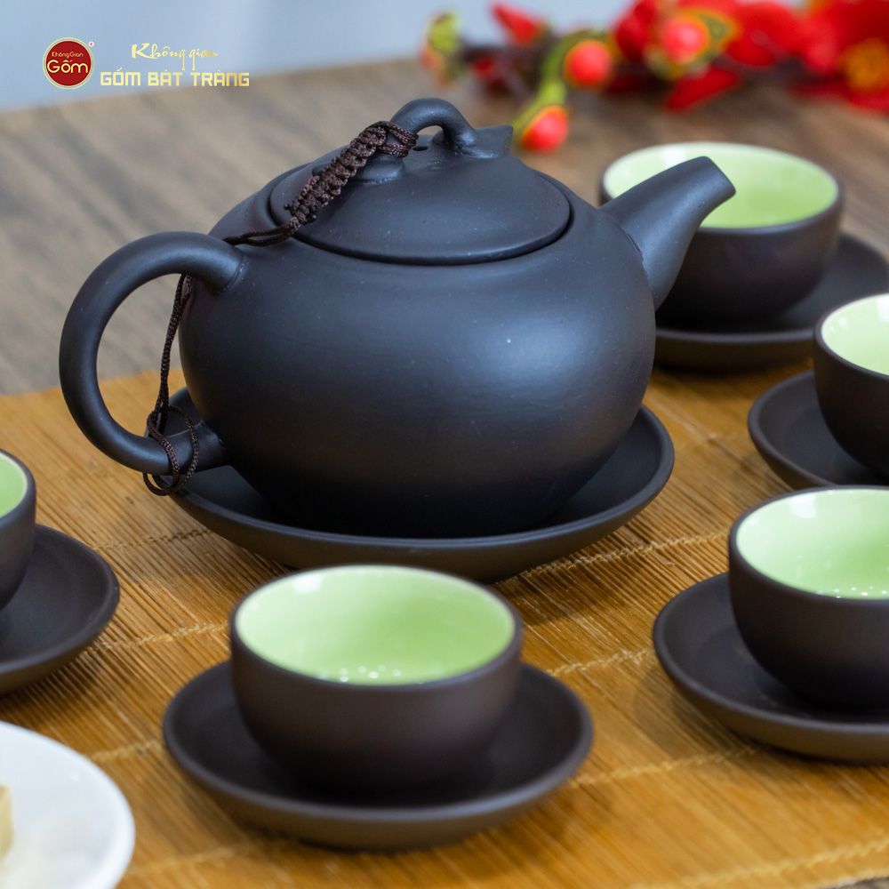 Bộ Ấm Trà Tử Sa Dáng Quả Hồng