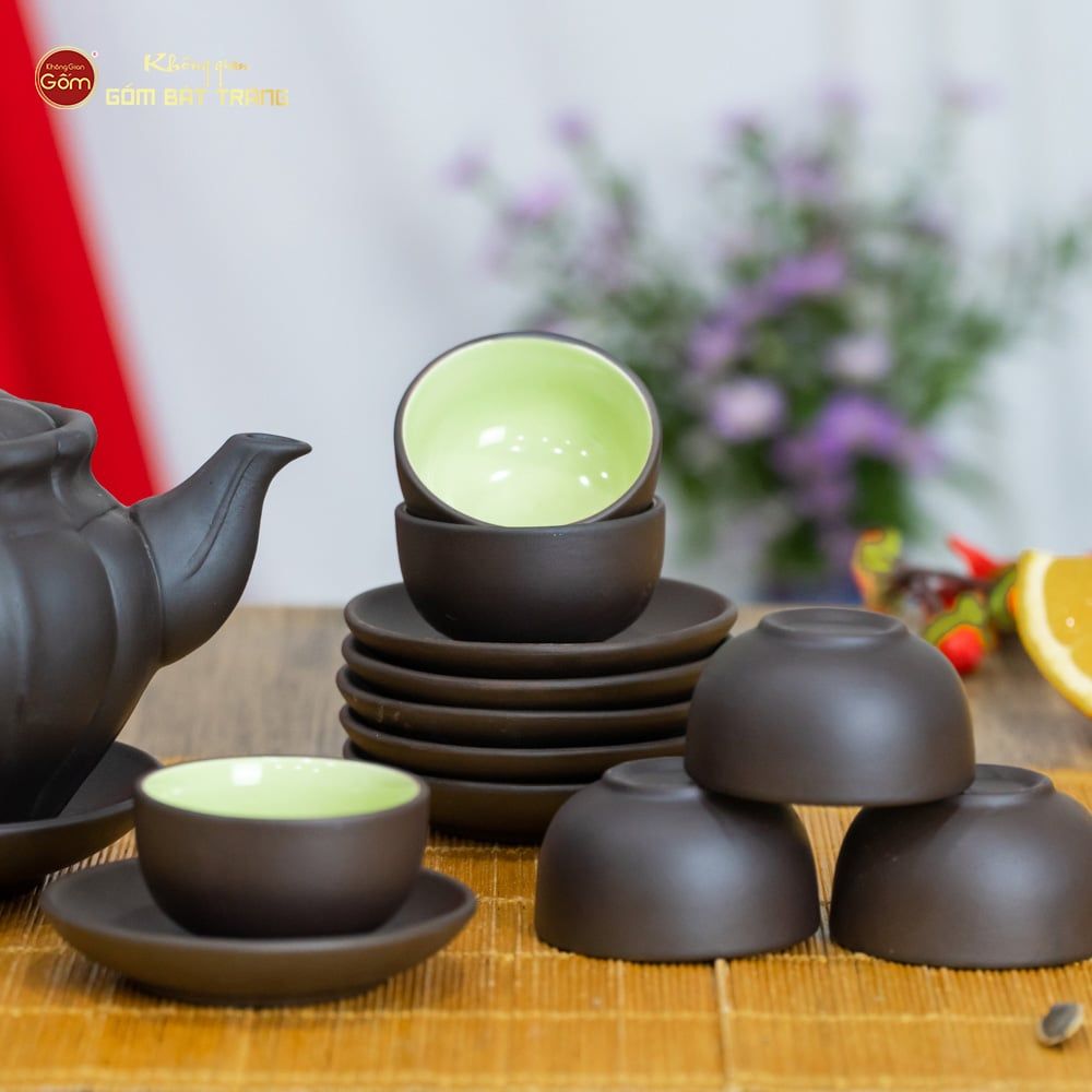Bộ Ấm Trà Tử Sa Dáng Bí Ngô Cao