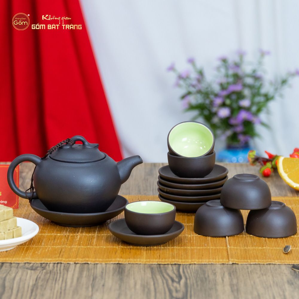 Bộ Ấm Trà Tử Sa Dáng Quả Hồng