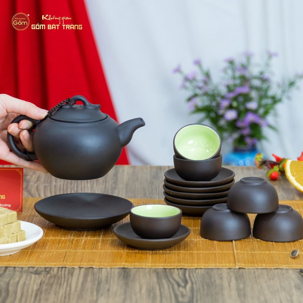 Bộ Ấm Trà Tử Sa Dáng Quả Hồng