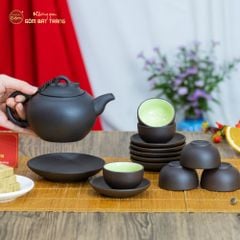 Bộ Ấm Trà Tử Sa Dáng Quả Hồng