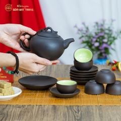 Bộ Ấm Trà Tử Sa Dáng Quả Hồng