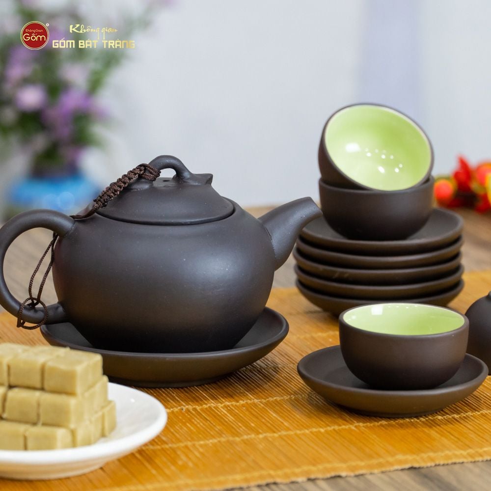 Bộ Ấm Trà Tử Sa Dáng Quả Hồng