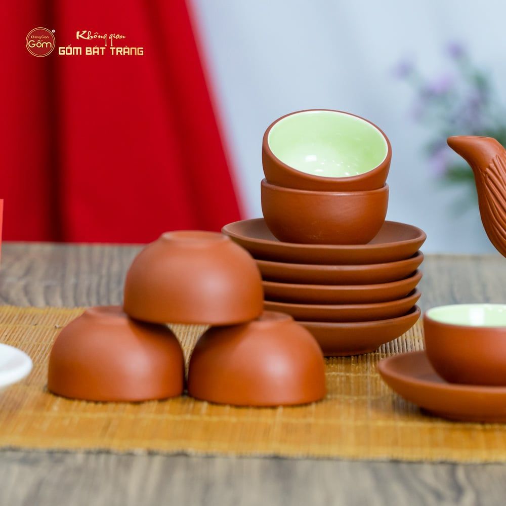 Bộ Ấm Trà Tử Sa Khắc Hoa Sen